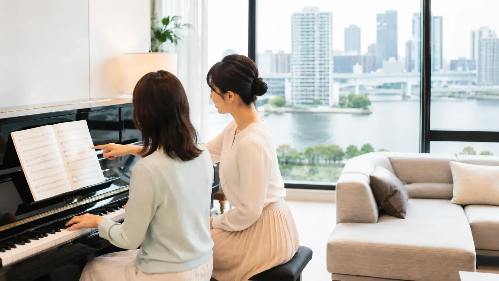 有明エリアの自宅・マンションで受けられる大人のピアノレッスン